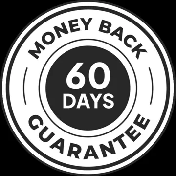60-day money-back guarantee seal