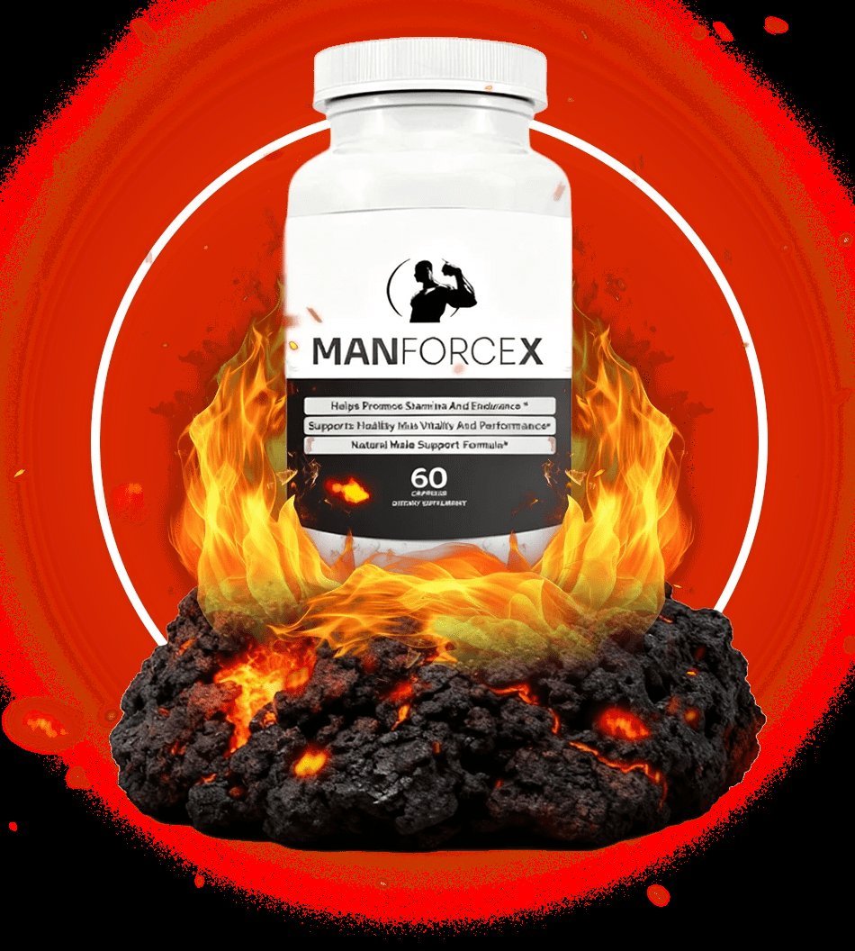 ManForceX Supplement Bottle – Natural Male Vitality Formula